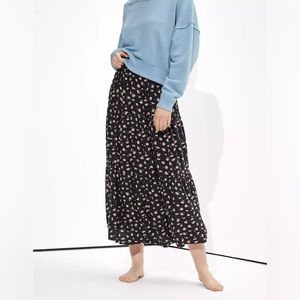 American Eagle floral midi skirt